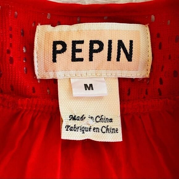 Anthropologie Pepin Eyelet Flutter Sleeve Top - Picture 5 of 8